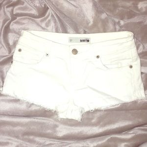 Topshop White Shorts